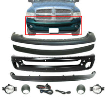 Load image into Gallery viewer, Front Bumper Primed Steel Kit + Fog Light For 2002-2005 Dodge Ram 1500 2500 3500