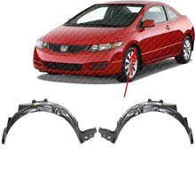 Load image into Gallery viewer, Set of Front Splash Shield Fender Liner LH &amp; RH For 2006 - 2011 Honda Civic Sedan - US AUTO PARTS PLUS