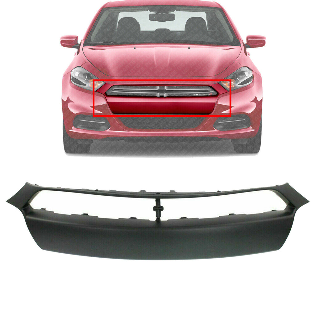 Front Bumper Trim Applique Primed For 2013-2016 Dodge Dart